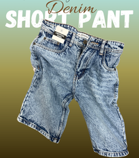 DENIM SHORT PANT - NON STRETCHABLE