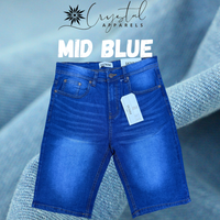 DENIM SHORT PANT - STRETCHABLE