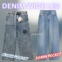 LADIES DENIM WIDE LEG PLAZZO