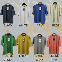 OVERSIZED PLAIN TSHIRT KOREAN STYLE 230 GSM HYBRID COTTON