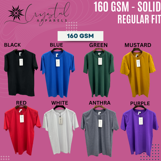 PLAIN ECONOMY T SHIRT REGULAR FIT 160 GSM