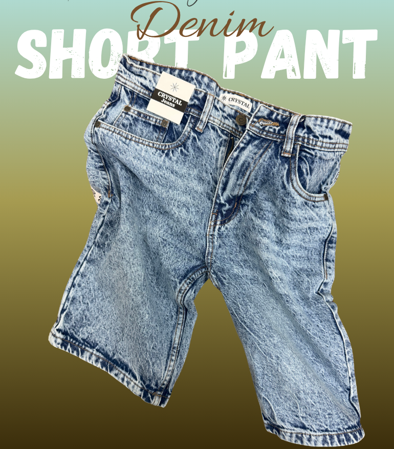 DENIM SHORT PANT - NON STRETCHABLE